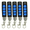 5pcs LOCK Black-Blue-433MHz, variant on 5Kit Gantch Universal Wireless 4-Buttons Cloning Copy Remote Alarms Control Replacement Electric Gate Frequency 433.92MHz for Car Garage Door Rolling Doors Gate Skylight Lock