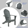 thumbnail image 2 of Topbuy Outdoor Adirondack Chair Patio Solid Acacia wood Gray, 2 of 4