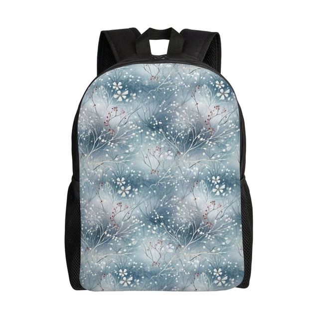 Easygdp enchanted winter snowflake holly Mochila Versátil y Elegante: Comodidad, Almacenaje y Durabilidad para la Universidad, Trabajo, Viajes y Uso Diario