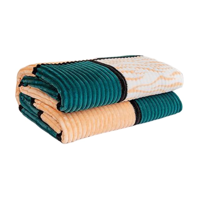 Warm Bed Sheets for Winter Flannel Checkered Fleece Printed Blanket, 100x70cm Double Size with Drawstring Coverlet, Extra Warm Blankets for Winter Dormitory Bedding