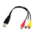 thumbnail image 5 of YIGSECU USB Male to 1P End Female Video Cord Wire Converter Cable HDTV Televisions Connection Line 1 to 3 Splitter Cord, 5 of 6