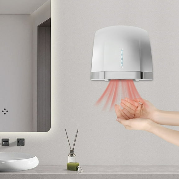 DENEST Compact Automatic Hand Dryer High Speed Hot&Cold Hand Dryer Commercial/Home 110V