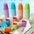thumbnail image 4 of 600 Count 2 oz Plastic Shot Glasses, Mini Disposable Shot Cups, 2 oz Assorted Color Shot Cups for Parties, Shooting Games, 4 of 7