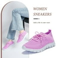 thumbnail image 2 of Walking Shoes for Women Wide Width Mesh Lace up Athletic Walking Sneakers Outdoor, 2 of 9