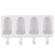 thumbnail image 1 of Molde de Cocina Molde de silicona para helados de 4 agujeros, 2 uds., fabricante de paletas, molde para congelador de postres DIY, 1 of 6