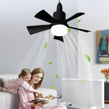 

OOEOO Fan Light With Remote Ceiling Fan With Light Fan Light Ceiling Fan Light Hidden Electric Fan Universal Joint Lamp Holder Summer Gift Bedroom Living Room Ceiling Light With 1M