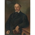 thumbnail image 2 of Peter Michal Bohúň 19x24 Black Ornate Framed Double Matted Museum Art Print Titled: Portrait of J. Vavrecan (1865-1870), 2 of 5