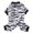 L, variant on TELOLY Dog Clothes,Elastic Design Pet Pajamas,Flexible Movement Soft Fabric Dog Onesie,Zebra Print,L