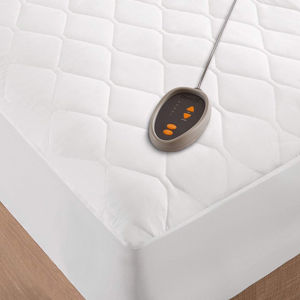 Beautyrest Cotton Blend Heated Mattress Pad, Twin XL - Walmart.com