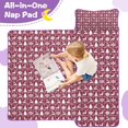 thumbnail image 4 of Red Christmas Deer and Tree Pattern Toddler Nap Mats for Kids Preschool,50"x20" Sleeping Mat Bag or Kids,Toddler Sleeping Bag,Toddler Nap Mat or Daycare, 4 of 6