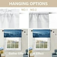 thumbnail image 2 of Misty Forest Mystical Kitchen Valances for Windows,Mountain Pine Fog Fantasy Fairy Valances Curtains Multilayer Polyester Drapes for Kitchen Bedroom 1 Pack 52X18 Inches, 2 of 6