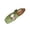 Green, variant on Women's Square Toe Chunky Heel Mary Jane Pumps Elastic Strap Vintage Ballet Flats Casual Work Office Walking Shoes Comfortable Green 9