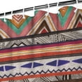 thumbnail image 3 of Earthy Boho Inspired Curtain 72x72 Inches Quick-Drying Polyester Fabric with Plastic Hooks for Tribal Bathroom Look, 3 of 5