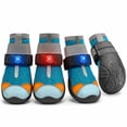 thumbnail image 2 of LED Light Up Dog Boots with Breathable Mesh, Dog Shoes Secure Grip Tough Paw Protectors for Night Walking Outdoor Hiking, 4pcs, 2 of 7