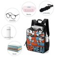 thumbnail image 3 of Cuphead Mugman School Bag Daypack Multipurpose Backpack Satchel Bookbag Oxford Cloth Adjustable Shoulders Rucksack, 3 of 6