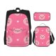 thumbnail image 1 of Easygdp Cartoon Pigs and Hearts Mochila para Niños y Niñas con Set de Caja de Almuerzo y Estuche para Lápices 3 en 1, Mochila Escolar Estampada para Adolescentes, 1 of 7