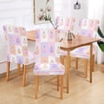 thumbnail image 6 of Chair Cover 2 Pack Removable Dining Chair Protectors Washable Chair Slipcovers Seat for Home Wedding Decor Cute Pumpkins Pattern, 6 of 6