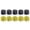 35mm, variant on 10pcs Rubber Hammer Heads Replace Yellow Black Tip Set for Plastic Installation Fine Adjustments Delicate Surfaces Work