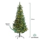 thumbnail image 2 of Árbol de Navidad Pino Artificial 2.10M Frondoso Con 300 Luces LED Verde Soporte de Metal Skygreen verde, 2 of 5