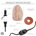 thumbnail image 4 of Yusef Salt Lamp - Dimmable Light, Authentic Himalayan Salt Crystal, Natural Materials., 4 of 7