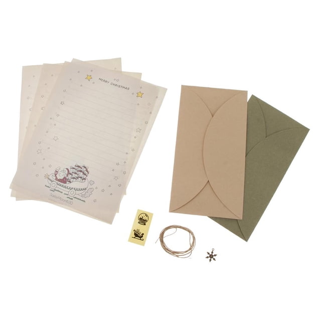 Conjunto de cartas papel sobres auto-adhesivo sellado pegatinas 5 Sunnimix juego de sobres de papel de navidad