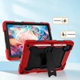thumbnail image 4 of JBuwsdan for Urao X109 Tablet 10.1 Inch Tablet Case,Shockproof Heavy Duty Built-in Kickstand with Shoulder Strap Case for Urao X109 Android 16 Tablets 2026(Red/Black), 4 of 7