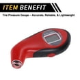 thumbnail image 4 of Unique Bargains Digital Display Tire Pressure Gauge 0-140psi Regular Air Pressure Gauges for Tires LED Lights Battery 1 Pcs, 4 of 6