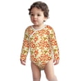 thumbnail image 2 of Xecao Scandinavian Alphabet2 Print Baby unisex-baby Cotton Long-sleeve Bodysuits-6 Months, 2 of 6