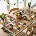 thumbnail image 5 of Mid Century Geometric Placemats Set of 4 Abstract Modern Retro Place Mats Table Mats Kitchen Dining Home Outdoor Party Table Decoration, 5 of 9