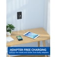thumbnail image 6 of ELEGRP 20W Type A & Type C USB Wall Outlet for Power Delivery and Quick Charge, 15A Receptacle, w/ Wall Plate, (1 Pack, Black), 6 of 7