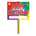 thumbnail image 1 of Beistle - 55911 - Signe de Cour de Joyeux Anniversaire - Pack de 6, 1 of 1