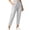 *Gray, variant on ClodeEU Women Drawstring Elastic Waist Cropped Jogger Pants,Lightweight Ankle Length Casual Trousers ,Women's Plus L