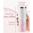 thumbnail image 2 of Theater Gifts, Broadway Musical Gifts for Women Actors, Musicians on World Theatre Day, 20oz Insulated Stainless Steel Tumbler - Happy Place, 2 of 7
