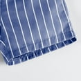 thumbnail image 4 of LIIPEE Girls Boys Casual Shorts 2 Pack Striped Printed Elastic Waist Drawstring Shorts Infant Stylish Fishing Shorts,Blue,9-12 Months, 4 of 8