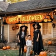 thumbnail image 4 of Banner Katchon Happy Halloween 120x20 cm naranja y negro, 4 of 8