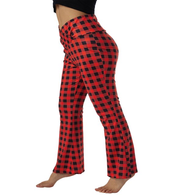 Yoga Pants for Women Crossover High Waist Tummy Control Bootcut Workout Pants Wide Leg Running Jogger
