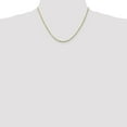 thumbnail image 4 of 10K Yellow Gold Rope Chain Styles Necklace 1.8 mm Diamond-Cut Lightweight 18 inch, 4 of 4