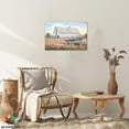thumbnail image 4 of Farmhouse Spring Wall Art, White Barn and Purple Flowers Cart Picture Canvas Wall Art, Country Room Decorations, Vibrant Country Pictures for Farmhouse Living Room, Bedroom Wall Decor 12x18 Inches, 4 of 6