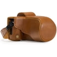 thumbnail image 1 of MegaGear Ever Ready Leather Camera Case Compatible with Olympus OM-D E-M5 Mark II 40-150mm, 1 of 5