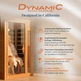 thumbnail image 3 of DYNAMIC SAUNAS Barcelona 1 to 2 Person Low EMF FAR Infrared Home Sauna, 3 of 9