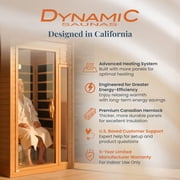 DYNAMIC SAUNAS Barcelona 1 to 2 Person Low EMF FAR Infrared Home Sauna