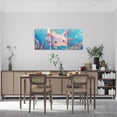 thumbnail image 2 of Hieng Boys Girls Cute Axolotl Canvas Wall Art for Living Room Bedroom Cartoon Salamander Picture Wall Decor Cherry Blossoms Wall Painting Posters Kids Kawaii Bathroom Wall Art Unframed, 2 of 6