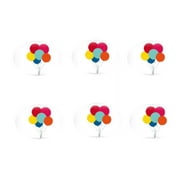 Balloons 12 - 2 inch Cupcake Edible Frosting Photos