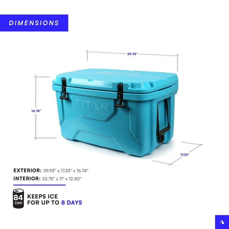 Arctic Zone Titan‚Ñ¢ 55 Quart Large Body Hardshell Cooler - Blue