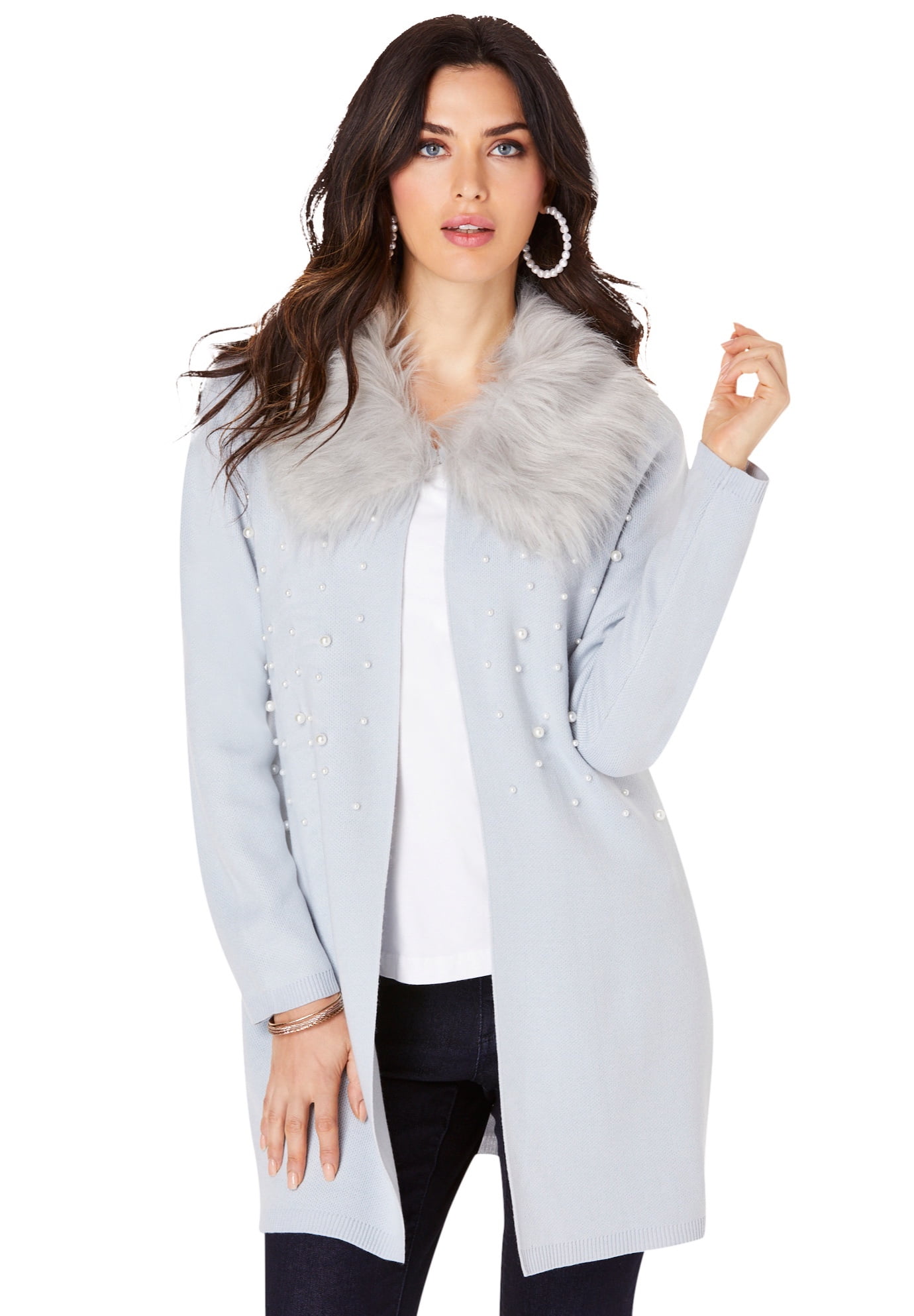 faux fur cardigans