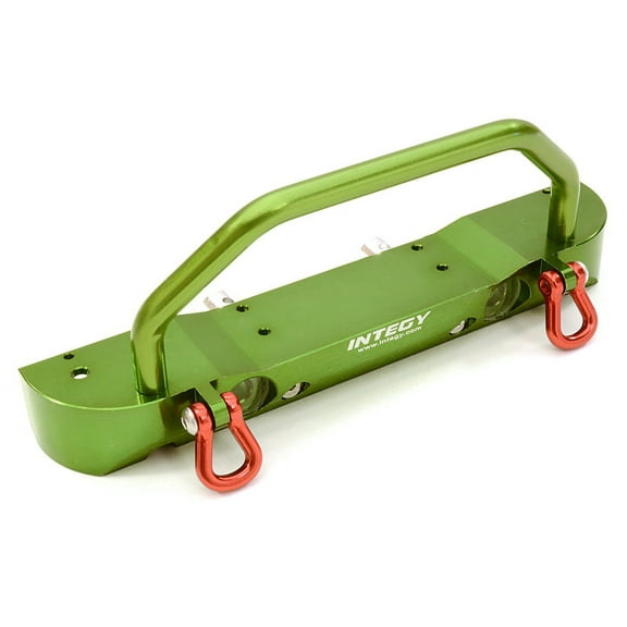 Integy RC Toy Model Hop-ups C26842GREEN Billet Machined Realistic Front Bumper for Axial SCX-10 Crawler w/ 40mm Mount