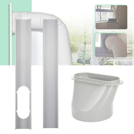 

SQUARE CARMEN Portable air Conditioning Exhaust Hose Kit 5.91 inch Window Adapter Pipe Joint White