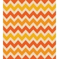 thumbnail image 3 of Ambesonne Orange Duvet Cover Set, Wavy Geometrical Vintage, 2-Calking, Orange Yellow Cream, 3 of 7