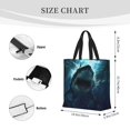 thumbnail image 3 of Easygdp Undersea Shark Bolsa Tote para Mujer, Bolso de Hombro para Trabajo, Playa, Viajes, Compras y Supermercado, 3 of 7