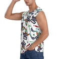 thumbnail image 3 of Balery Dinosaur on Excavator2 Men's Sleeveless Muscle Shirts Workout Tank Top, Moisture Wicking, Odor Protection-Medium, 3 of 8